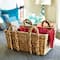 Household Essentials Wicker Storage Basket with Handles